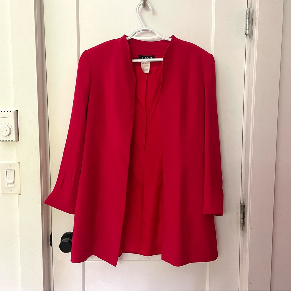 ❤️ Vintage 100% Silk Red Blazer (Made in Canada) 🇨🇦